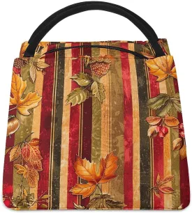 Acorns And Leaves Lunch Bag for Women Men Insulated Lunch Box Leakproof Lunch Tote Bag for Picnic Work Beach