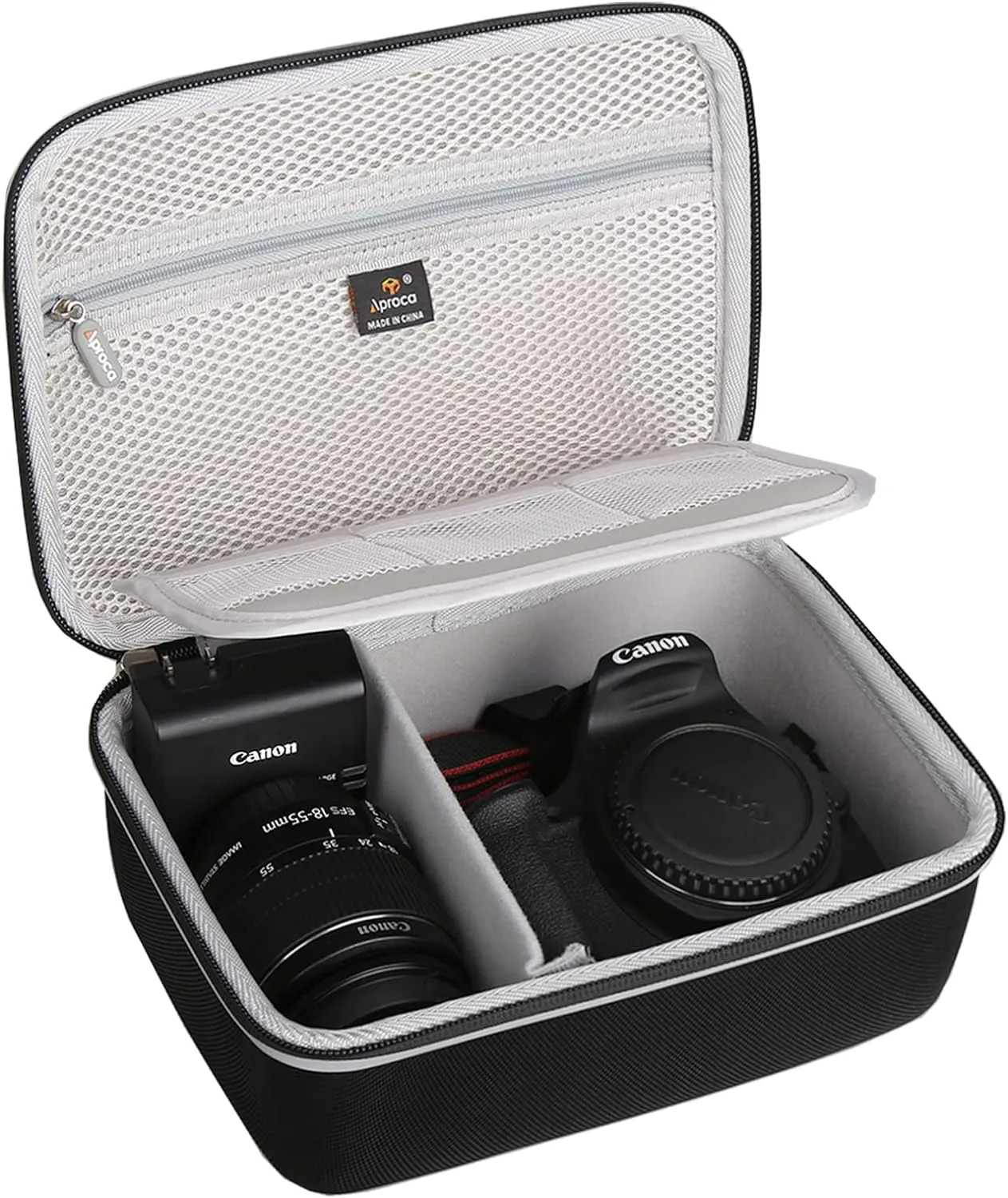 Aproca Hard Storage Travel Protective Case, for Canon EOS Rebel T7 DSLR Camera and Lens