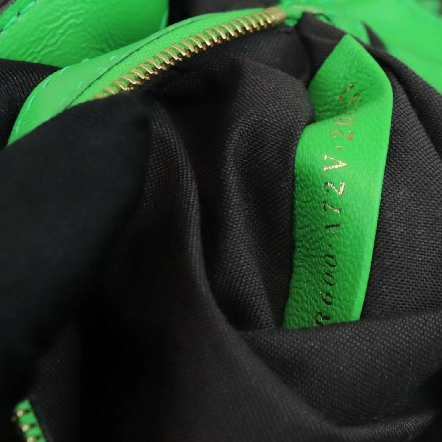 Baguette Mini 1974 Nappa FF Embossed Green GHW