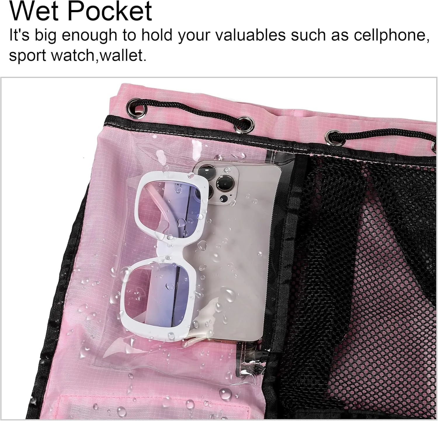 BeeGreen Drawstring Backpack for Men Women Athletic Gym Sports Workout Beach Swim 