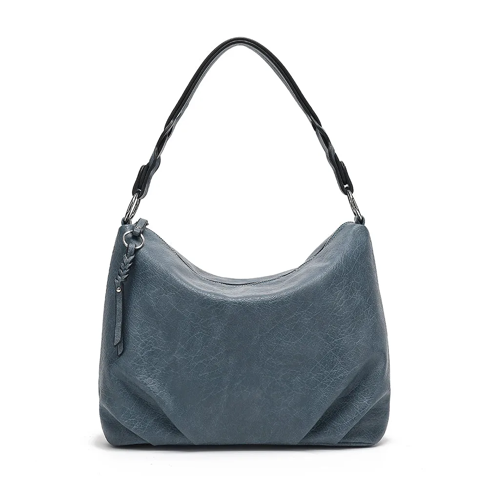 Braided Handle Slouchy Hobo