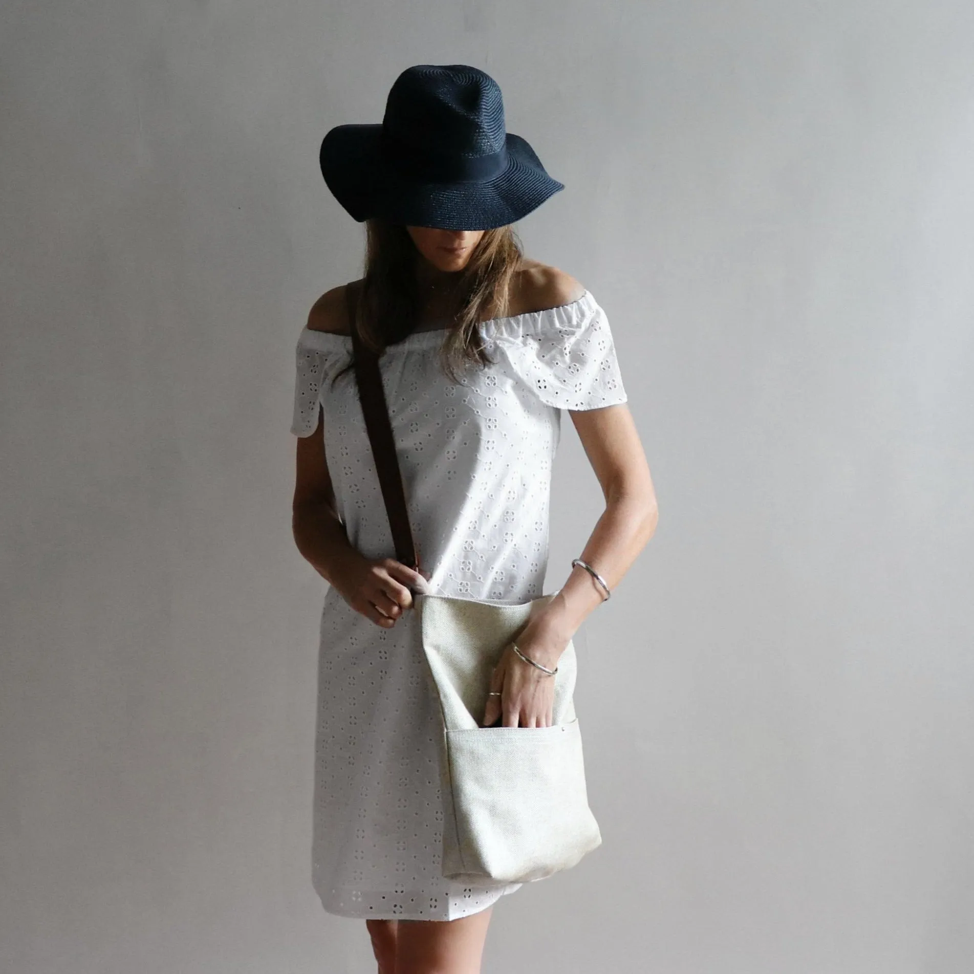 Bucket Bag in Flax by Independent Reign