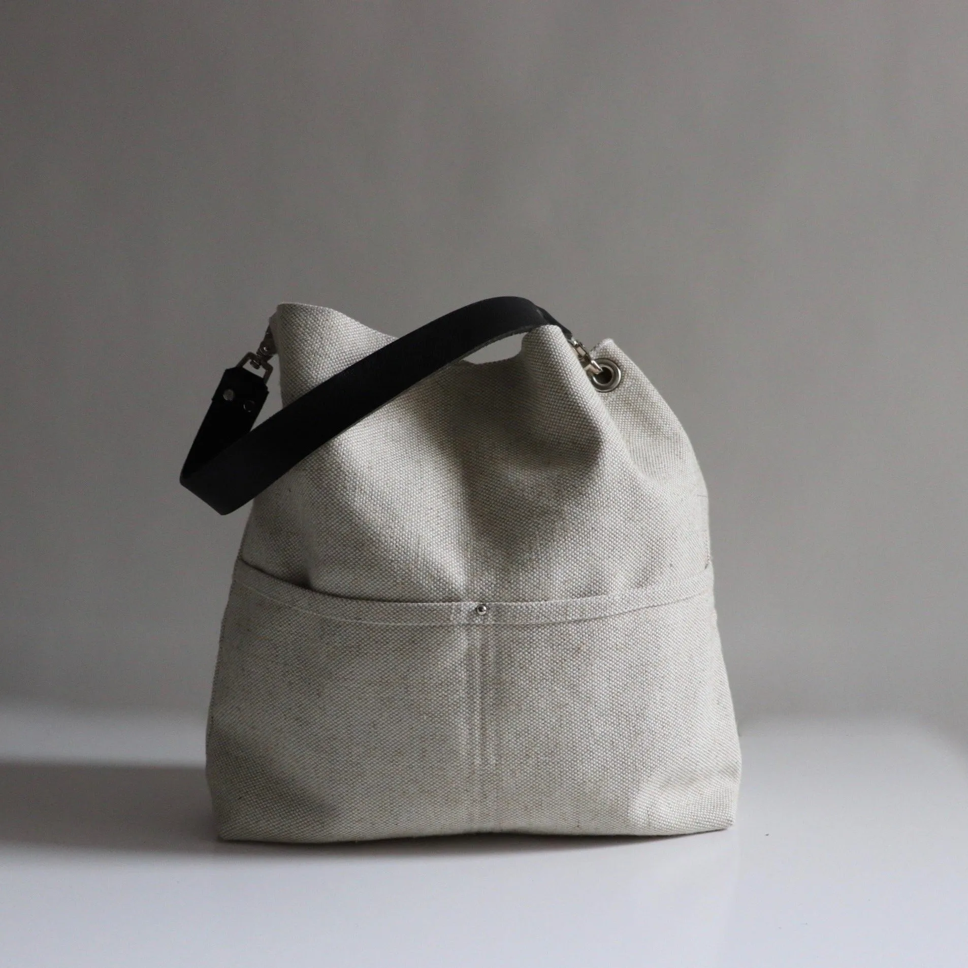 Bucket Bag in Flax by Independent Reign