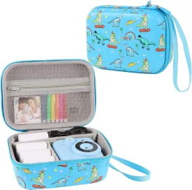 Camera Case Compatible with ESOXOFFORE for Dylanto for ENERHAMP for Cimizi for BOFIDAR Instant Camera,Cute Carrying Camera Case Camera Storage Holder Organizer Bag,Case Only (Blue)