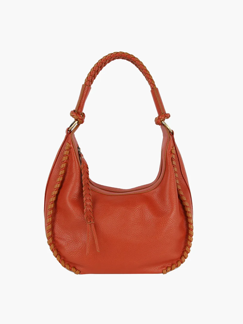 Camille Whipstitched Hobo Bag