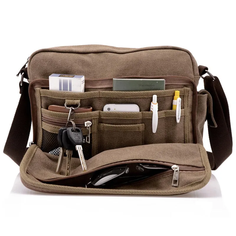 CANVAS MESSENGER BAG