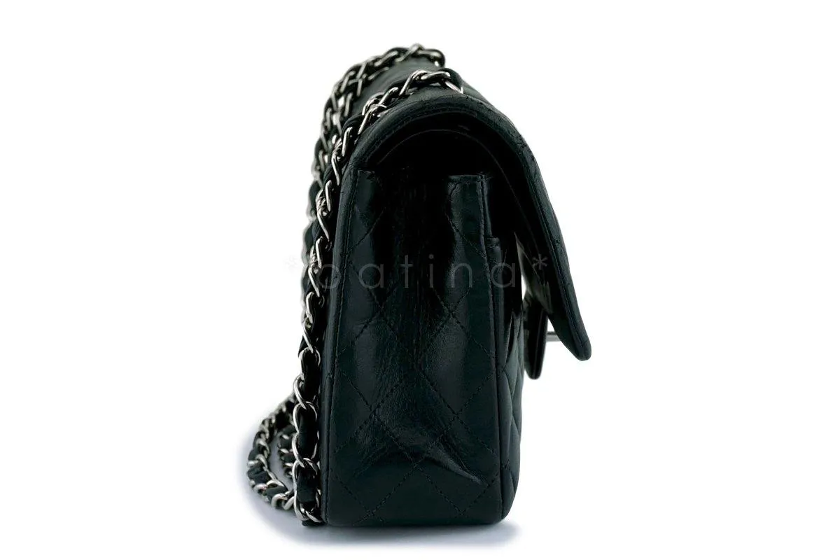 Chanel Black Lambskin Medium Classic Double Flap Bag SHW