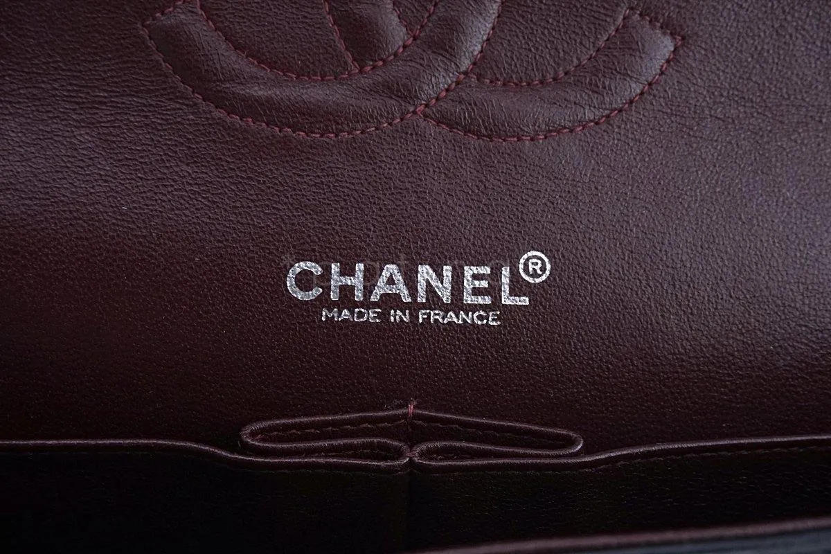 Chanel Black Lambskin Medium Classic Double Flap Bag SHW