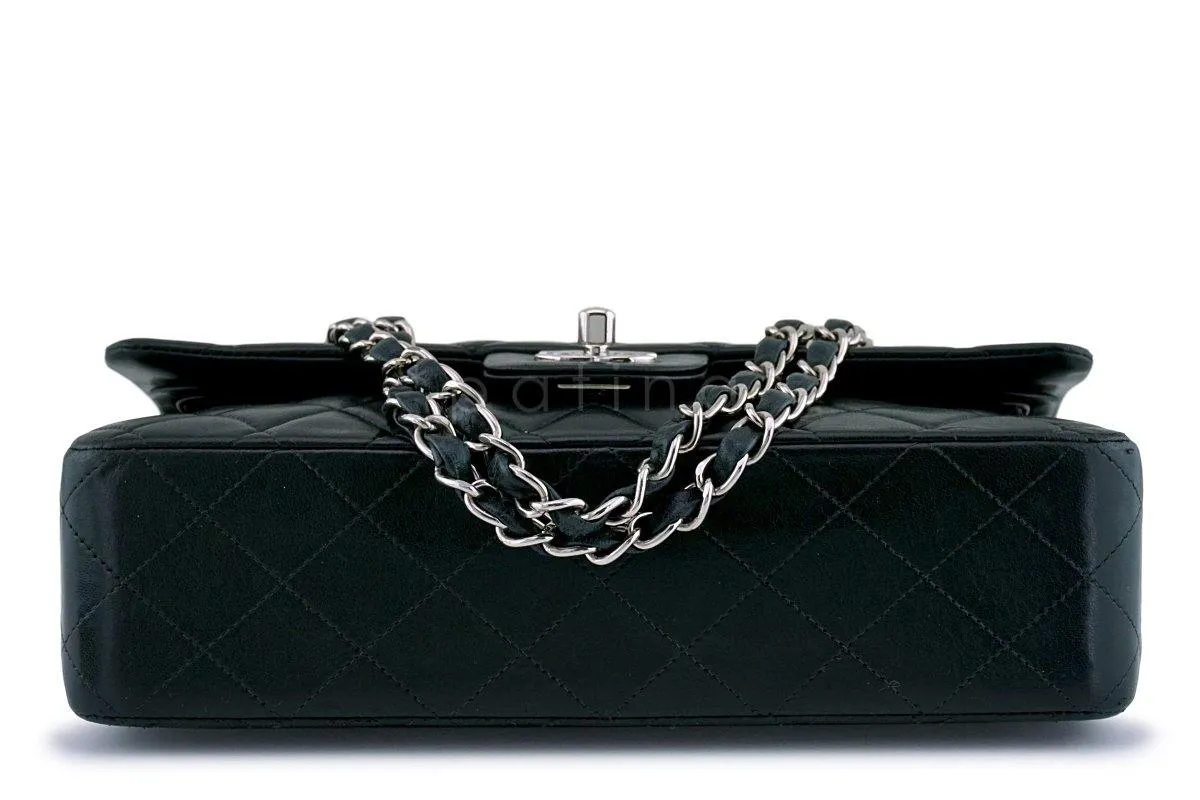 Chanel Black Lambskin Medium Classic Double Flap Bag SHW