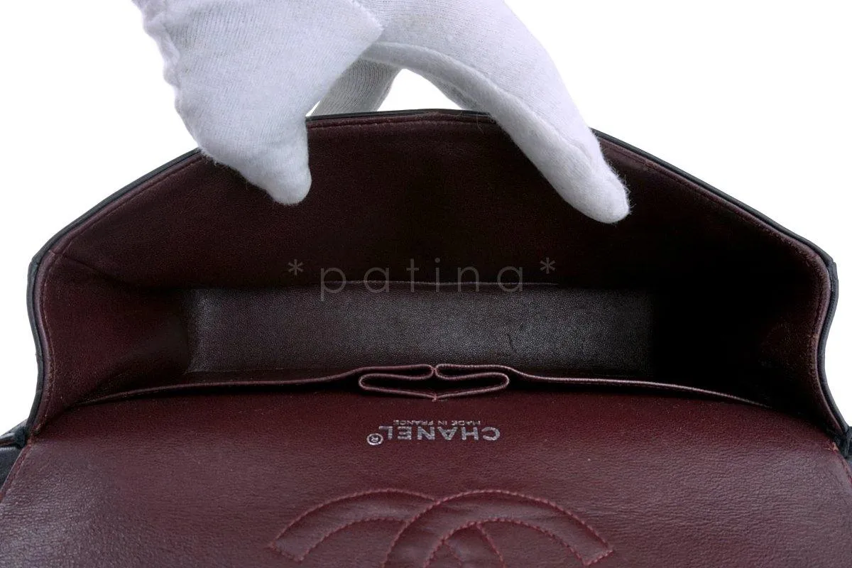 Chanel Black Lambskin Medium Classic Double Flap Bag SHW