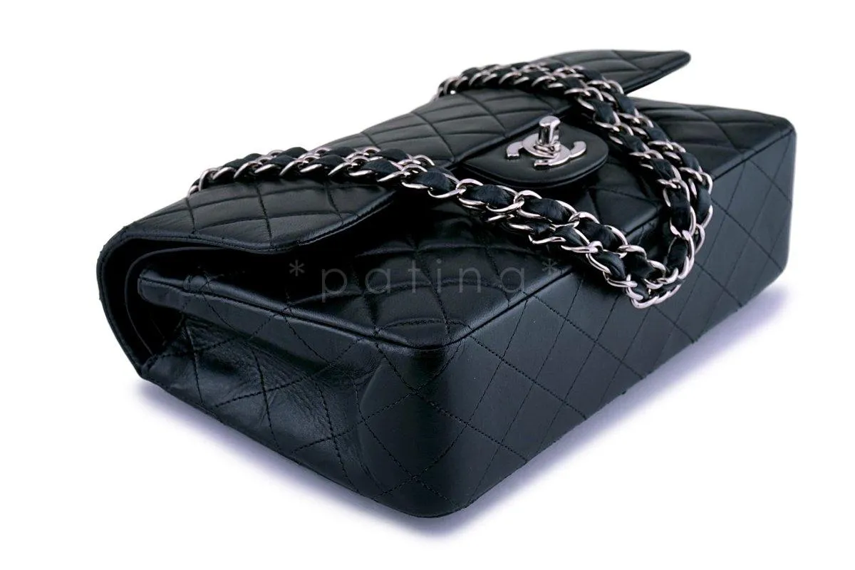 Chanel Black Lambskin Medium Classic Double Flap Bag SHW