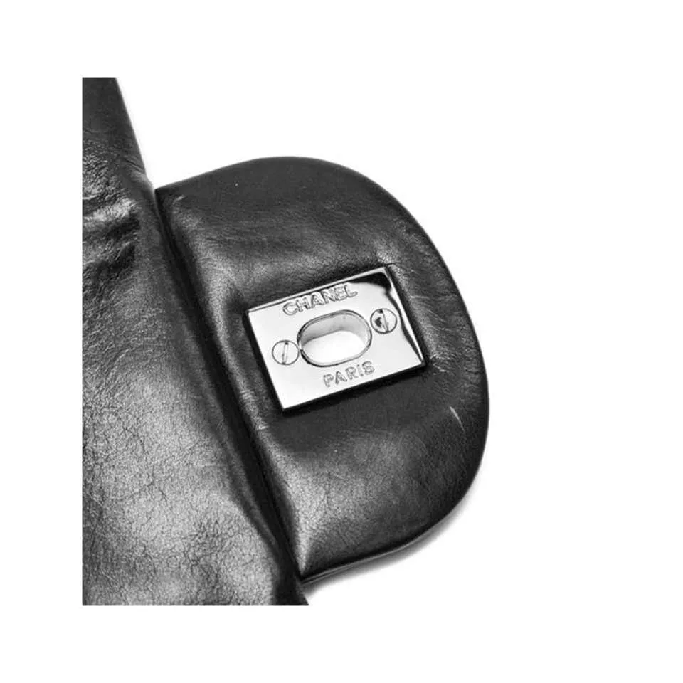 Chanel Classic Flap 2.55 Reissue Runway Rare Swarovski Lucky Charms Black Bag