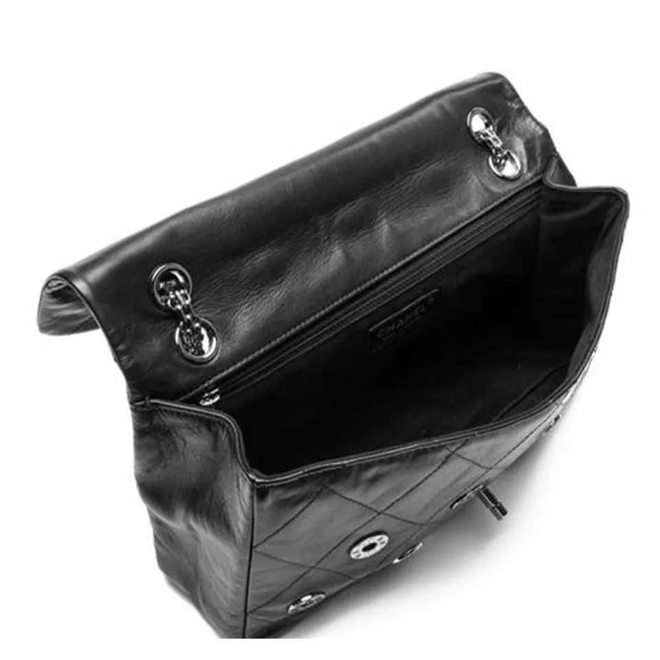 Chanel Classic Flap 2.55 Reissue Runway Rare Swarovski Lucky Charms Black Bag