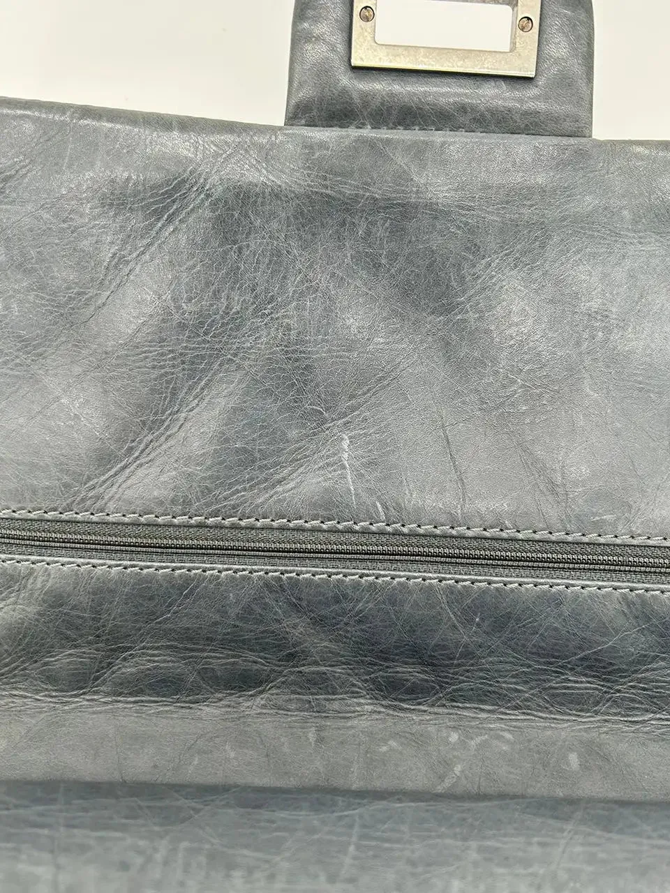Chanel Grey Aged Calfskin Anniversary 2.55 Reissue 227 Double Flap Bag