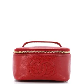 CHANEL Vintage Timeless Vanity Case Caviar Mini