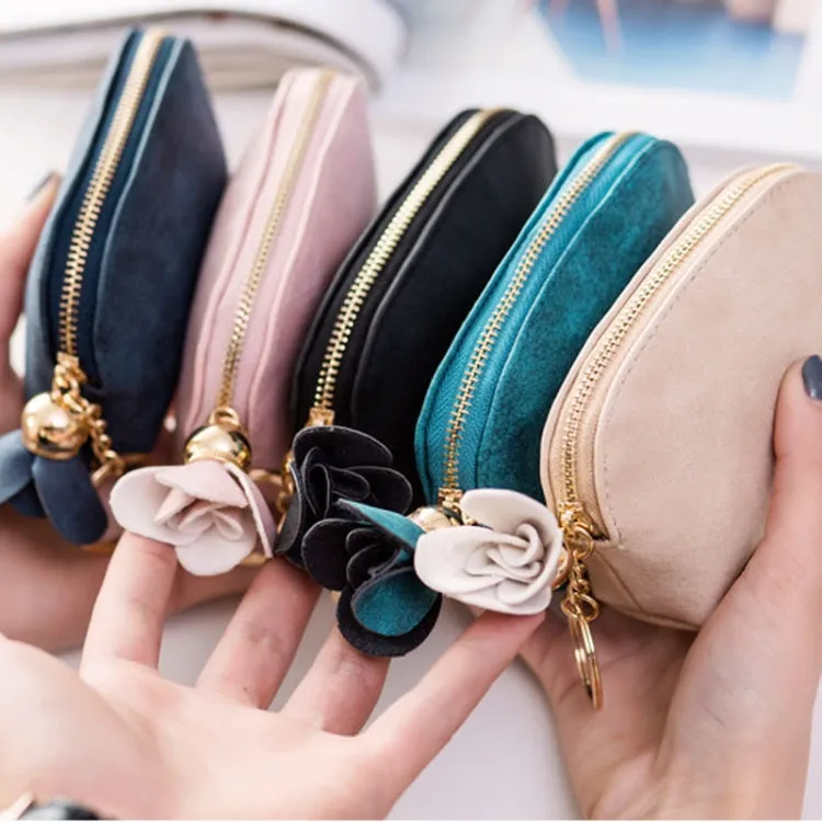 Charming Floral Tassel Mini Coin Purse