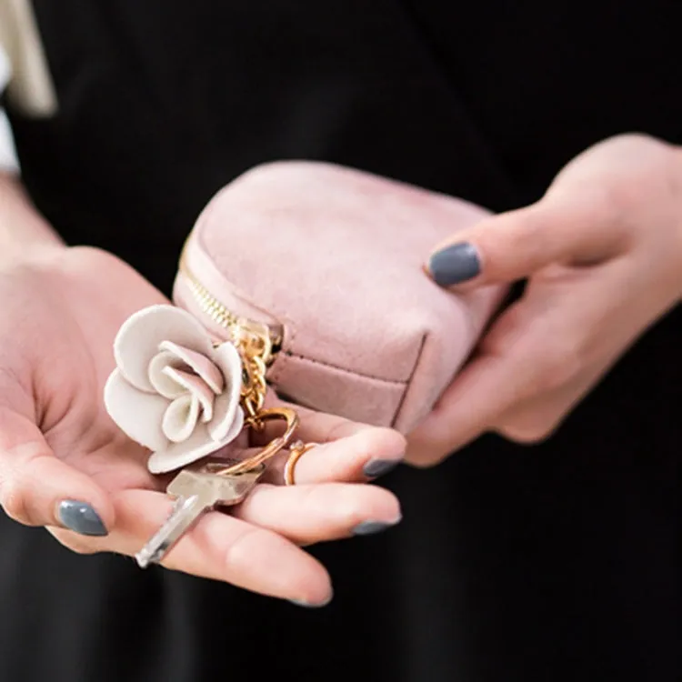 Charming Floral Tassel Mini Coin Purse