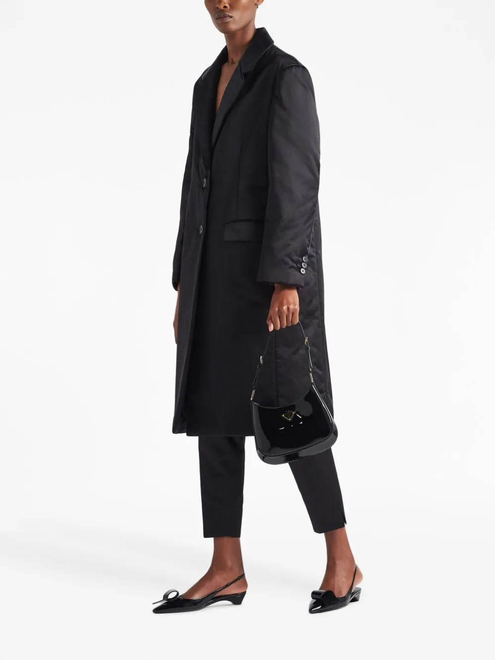 Cleo patent-leather shoulder bag