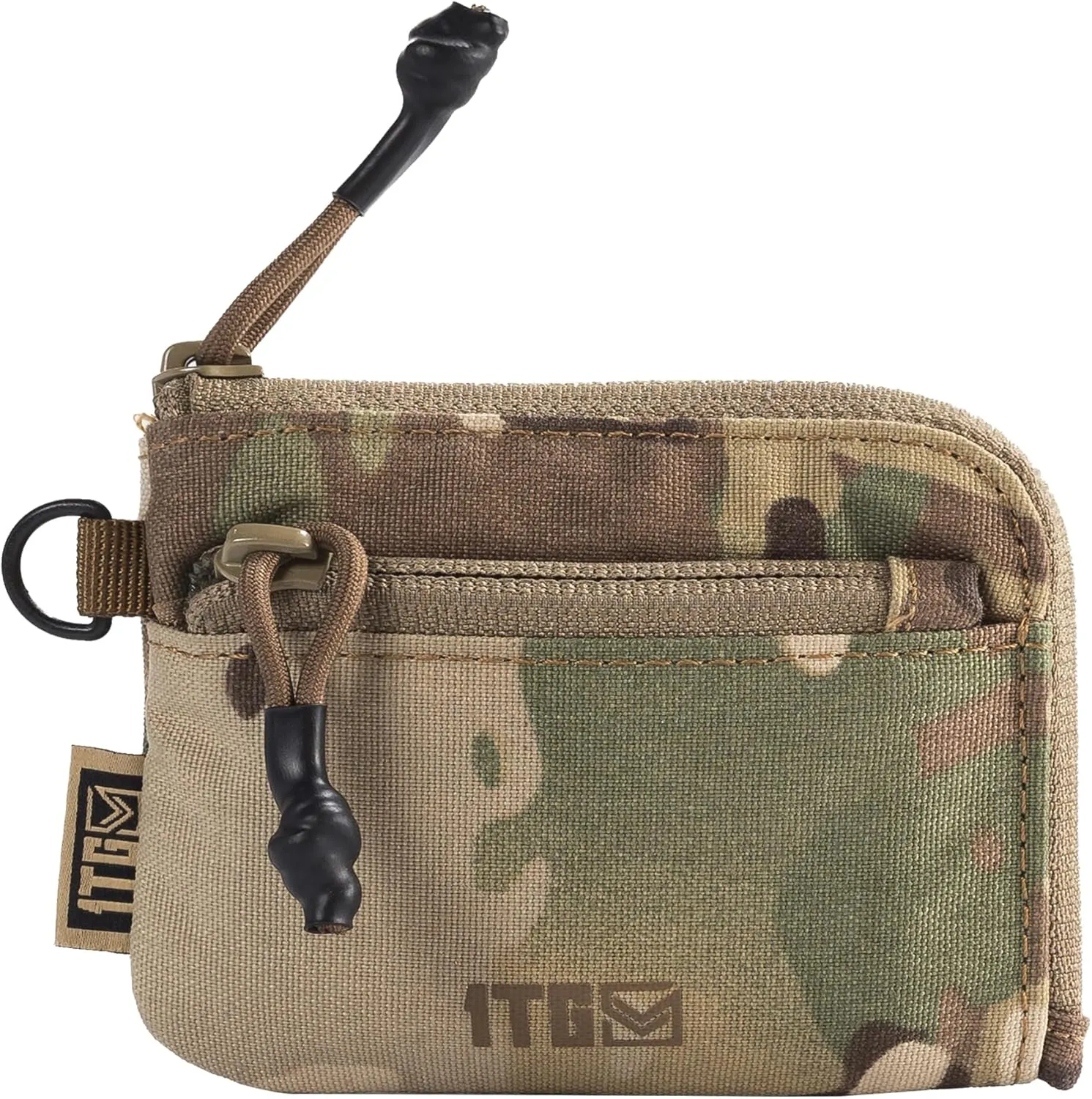 Coin Purse, 500D NYLON Small Coin Pouch for Men, Slim Wallet Minimalist Money Pouch Change Bag Tactical ID Card Holder with YKK Zipper, Father's Day Gifts for Dad