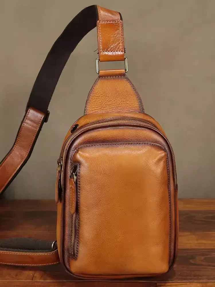 Cool Ladies Cross Chest Purse Leather Sling Bag For Women