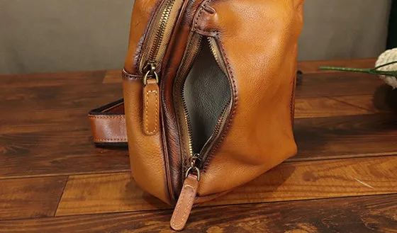 Cool Ladies Cross Chest Purse Leather Sling Bag For Women