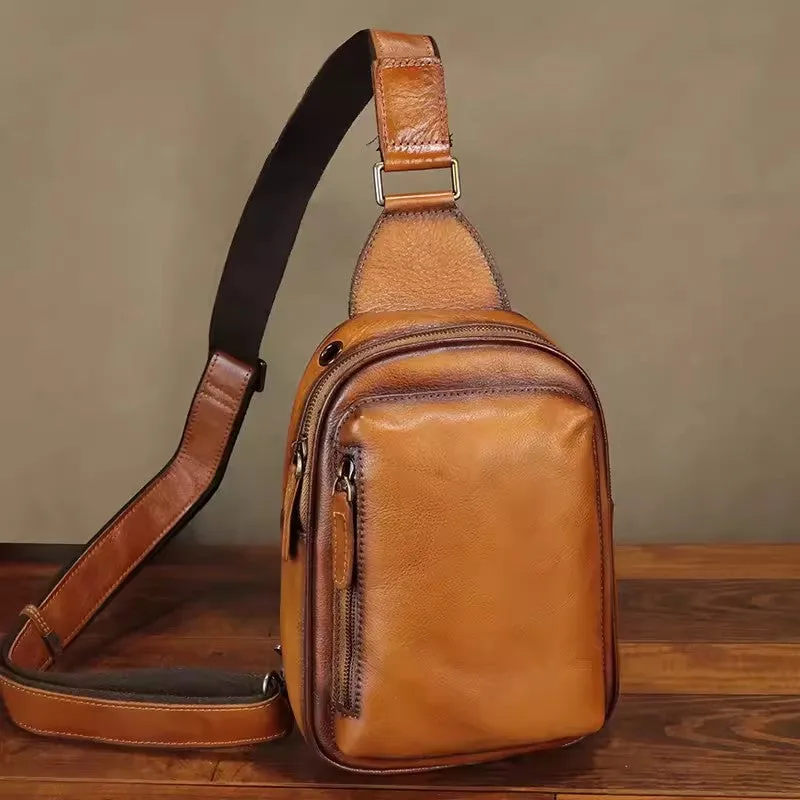 Cool Ladies Cross Chest Purse Leather Sling Bag For Women