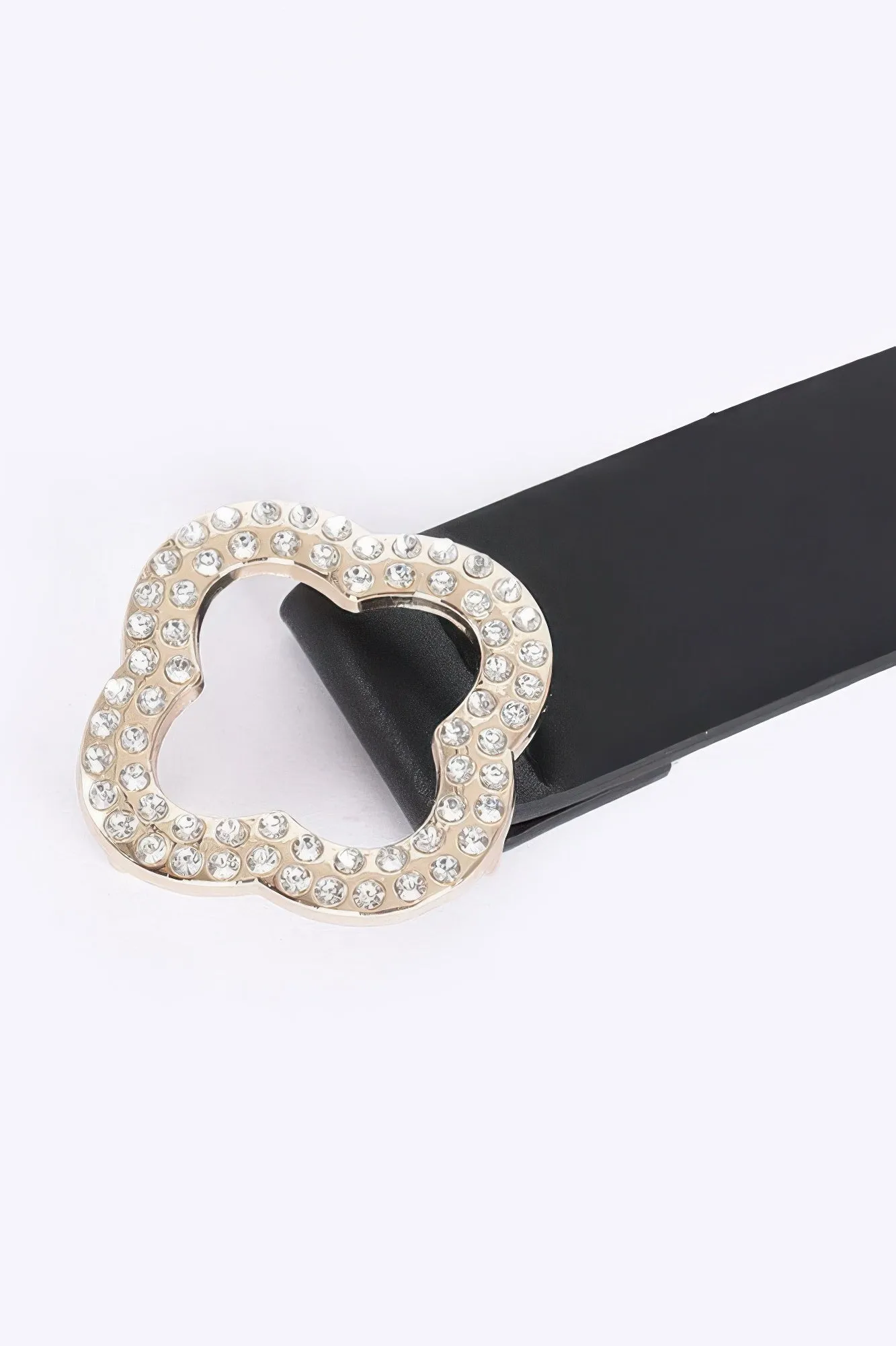 Faux Leather Metal Buckle Plus Belt