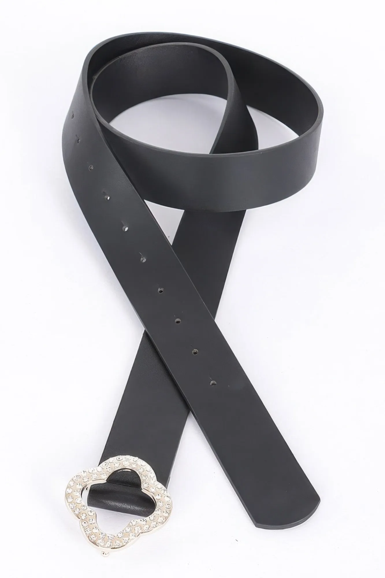 Faux Leather Metal Buckle Plus Belt