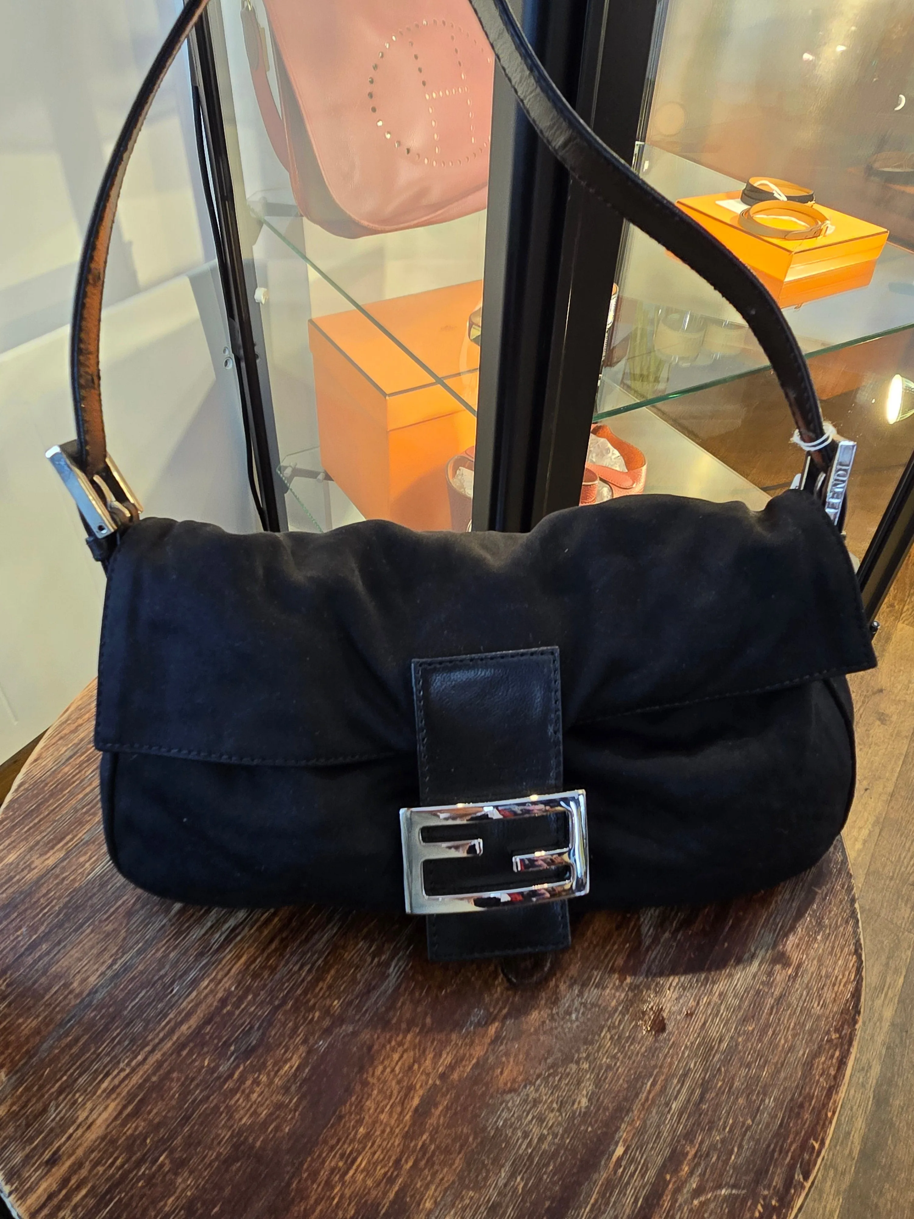 Fendi Baguette Black 048373