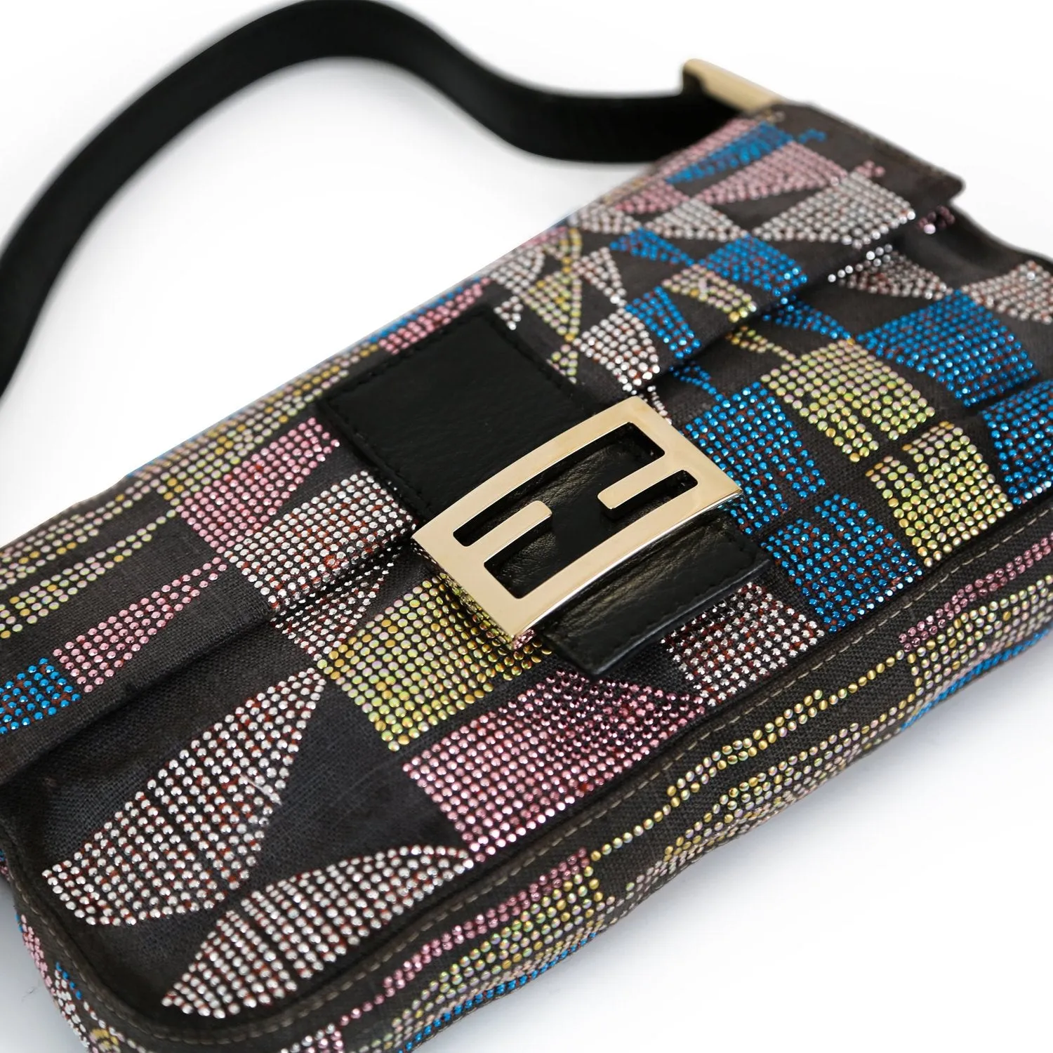 Fendi Multi Glitter Baguette
