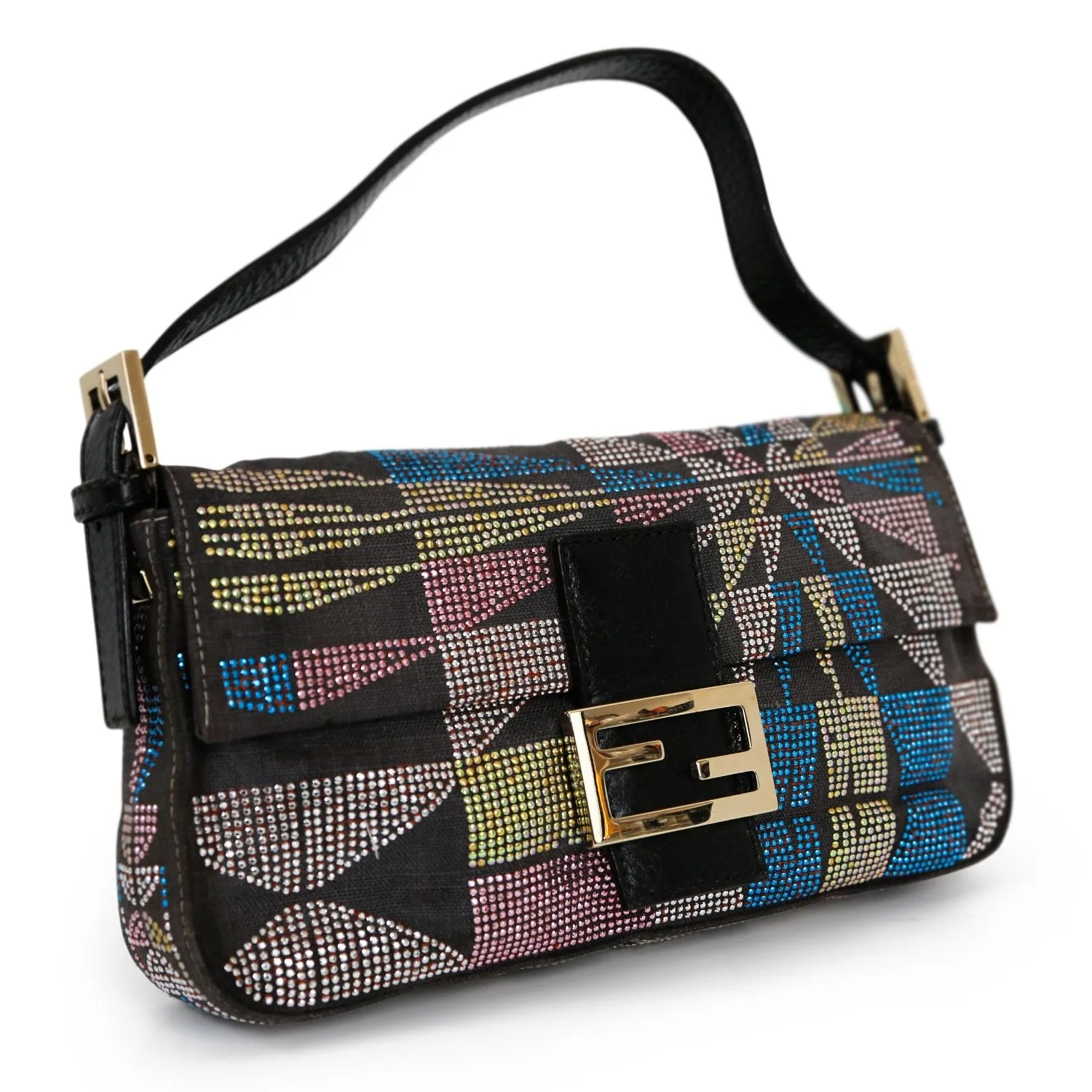 Fendi Multi Glitter Baguette