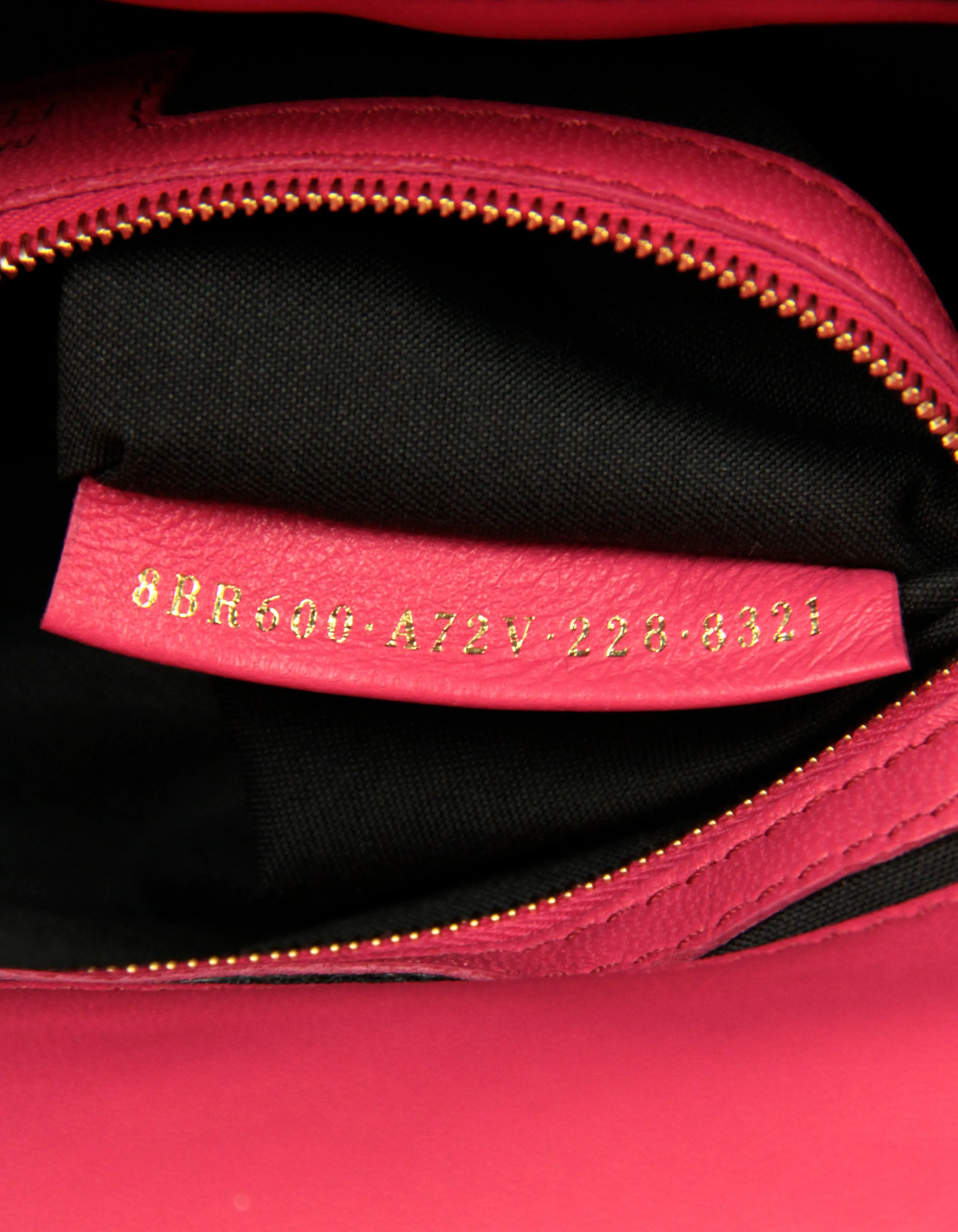 Fendi Pink Nappa Embossed Logo FF 1974 Large Baguette NM Bag w/ Two Straps