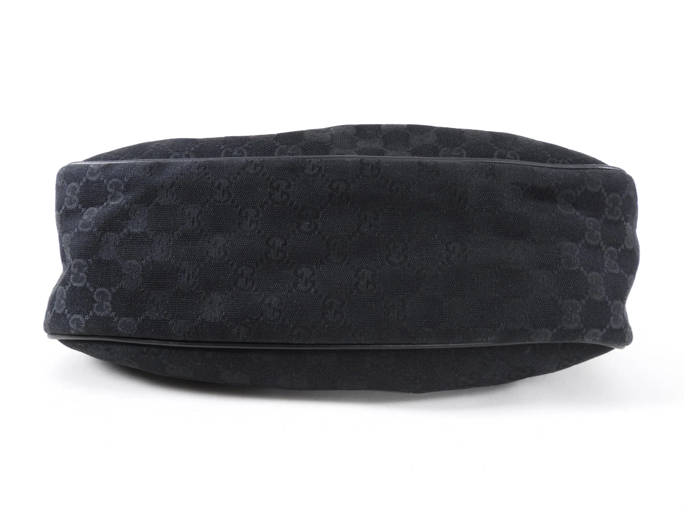 Gucci Black Monogram Canvas Sukey Messenger Shoulder Bag