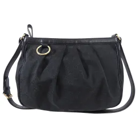 Gucci Black Monogram Canvas Sukey Messenger Shoulder Bag