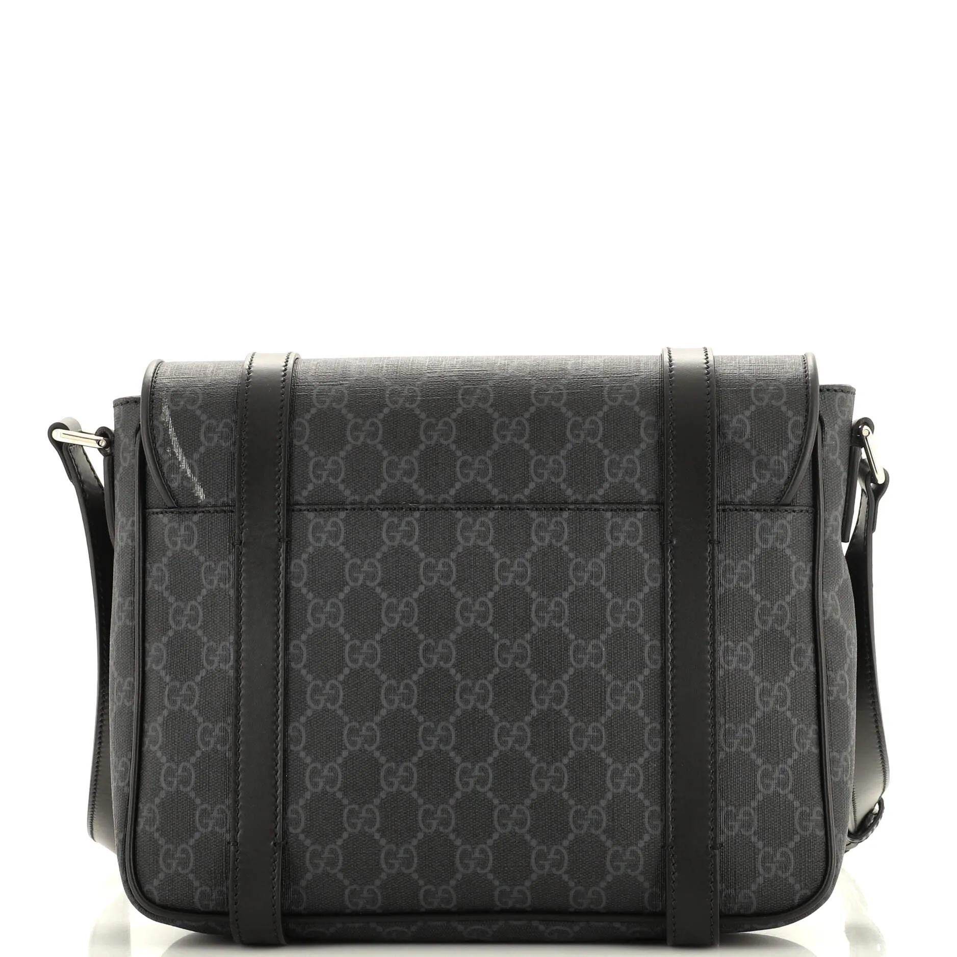 Interlocking G Patch Messenger Bag GG Coated Canvas Medium