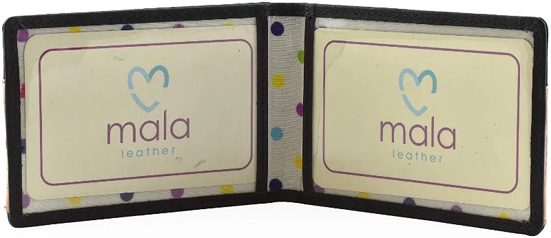 Mala Leather Cleo the Cat Black ID / Card Holder / Purse