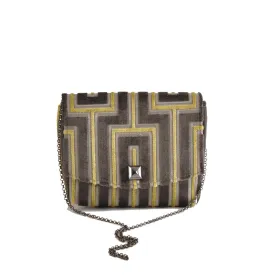 Maze Grey square clutch