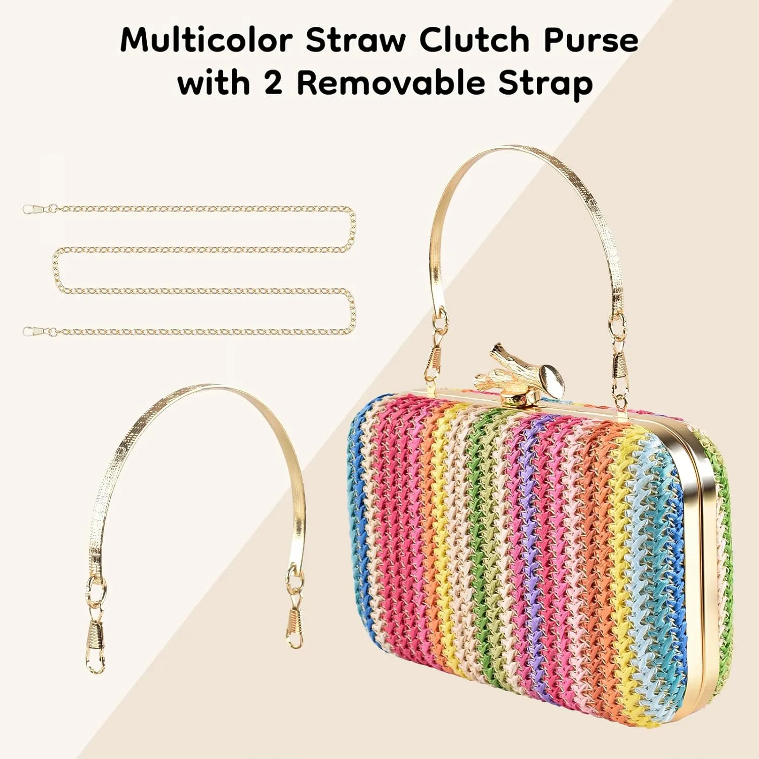 PACETAP Women's Evening Bag Clutch Purse, Handbag Chain Strap Shoulder Bag for Wedding Party Prom Dinner