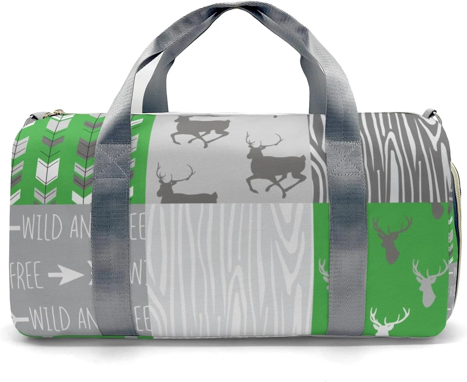 Personalized Woodland Animal Deer Customized Multi-functional Handbag Travel Bag, Unisex Portable Travel Bag, Sports and Fitness Duffel Bag, Short Trip Storage Bag