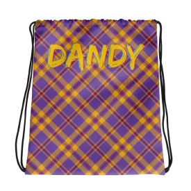 Plaid Drawstring bag