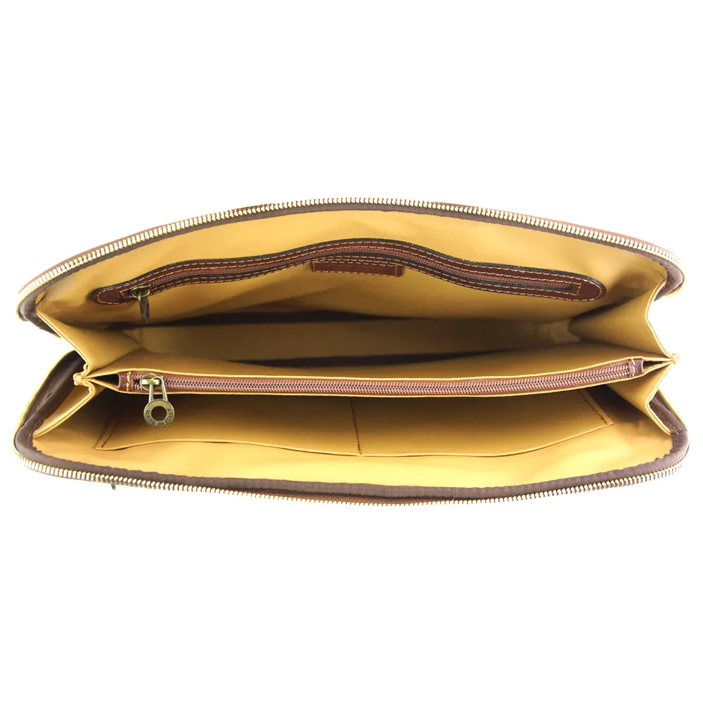Porte-Documents Jour in Italian Vacchetta leather