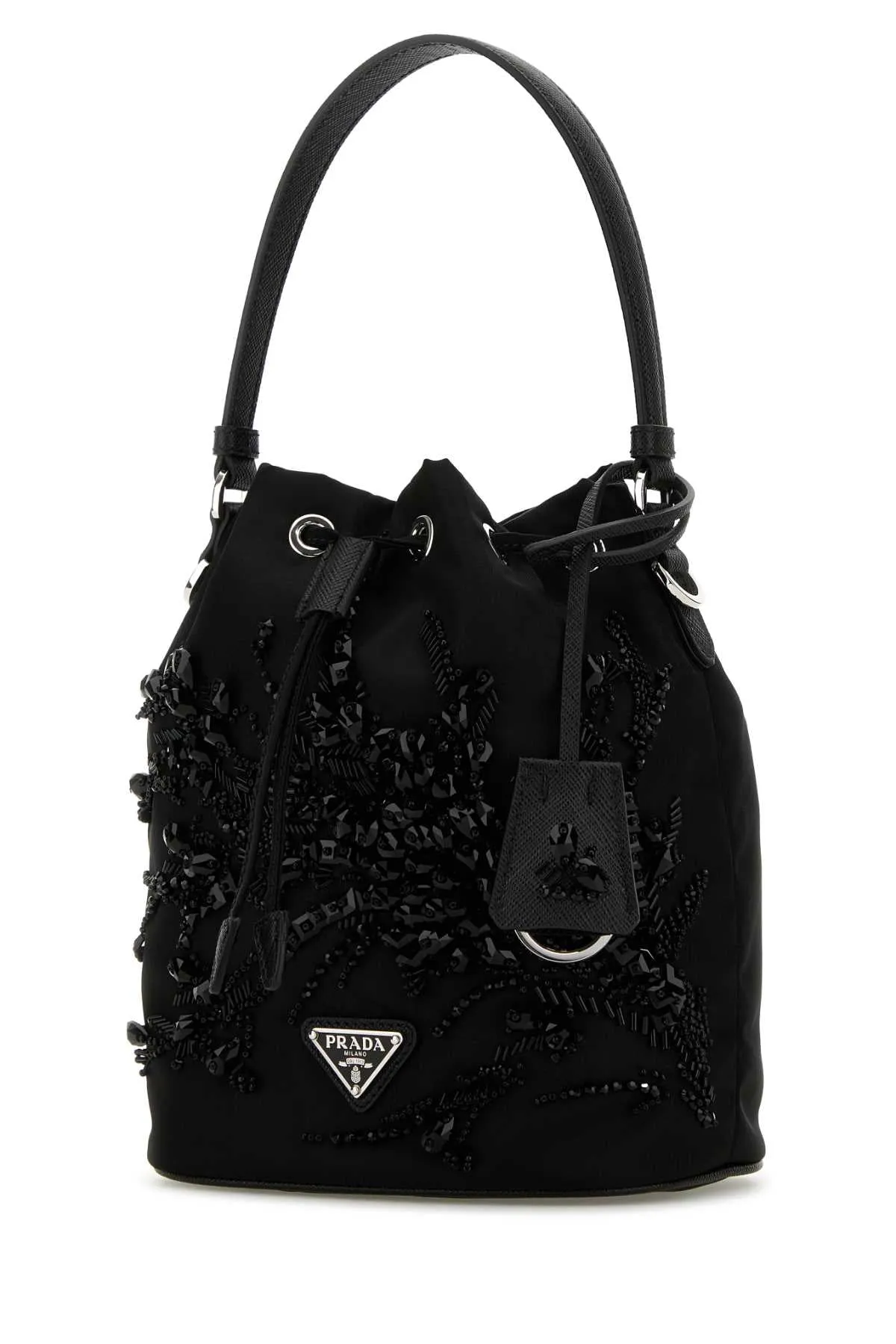 PRADA Mini Nylon Bucket Handbag