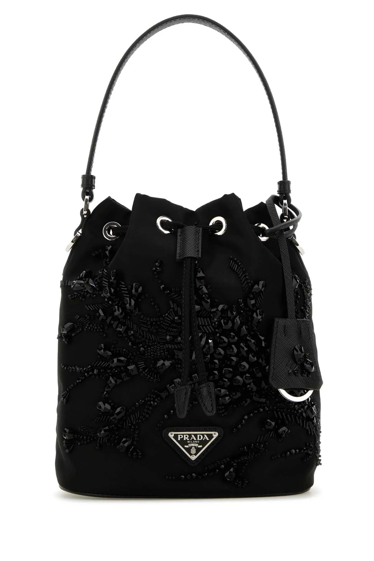 PRADA Mini Nylon Bucket Handbag