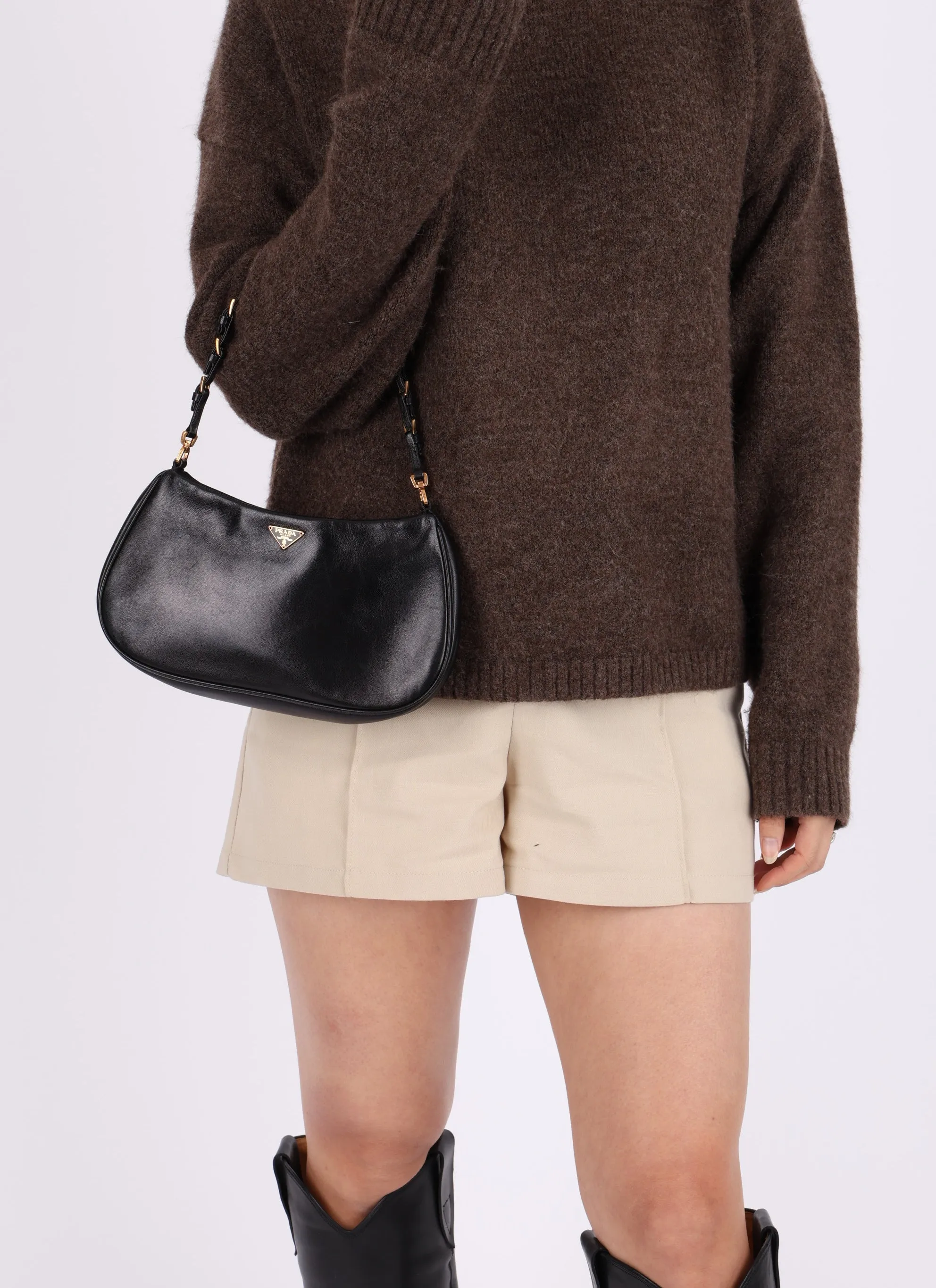 Rare Prada Nappa Cleo Pochette