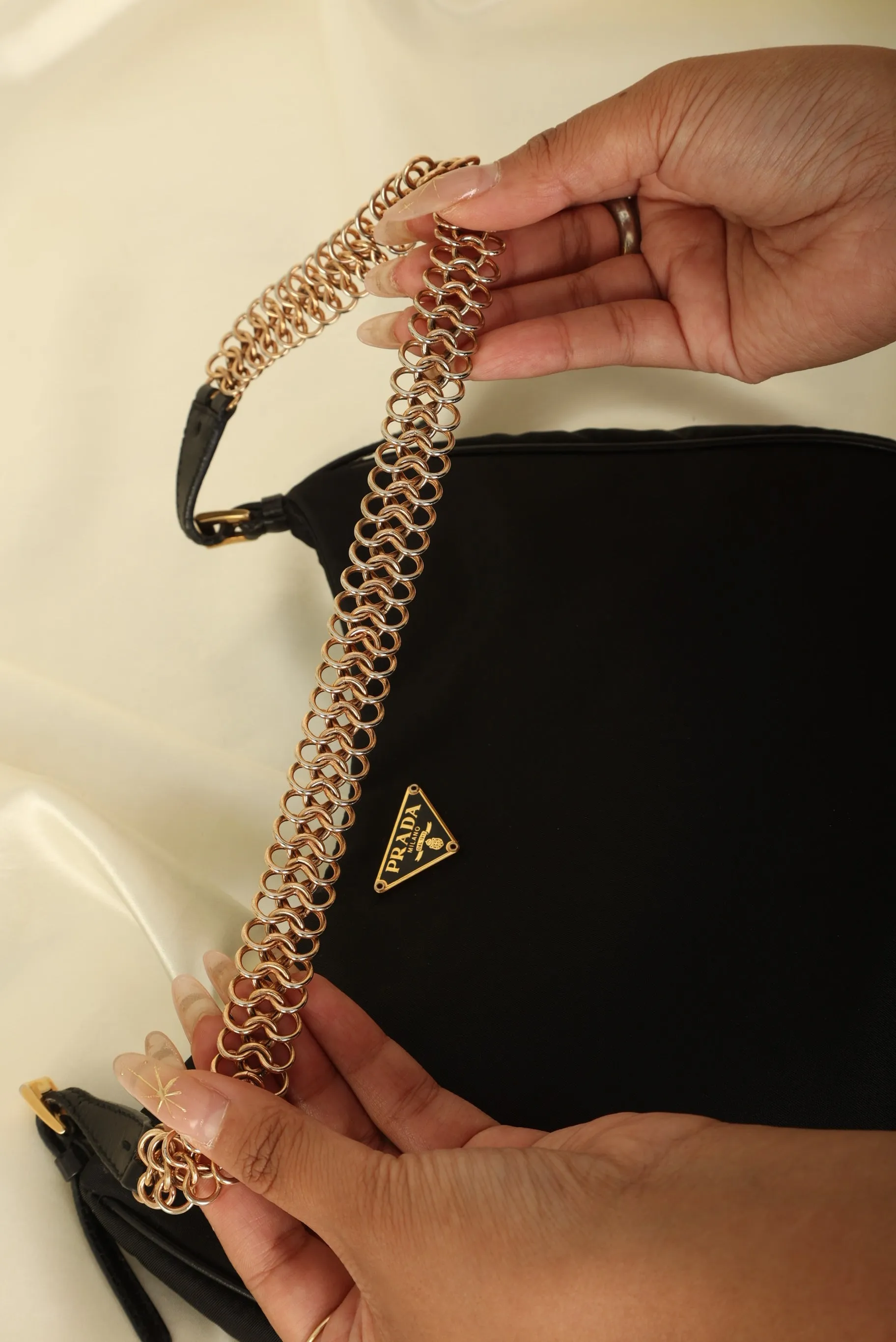 Rare Prada Nylon Chain Cleo