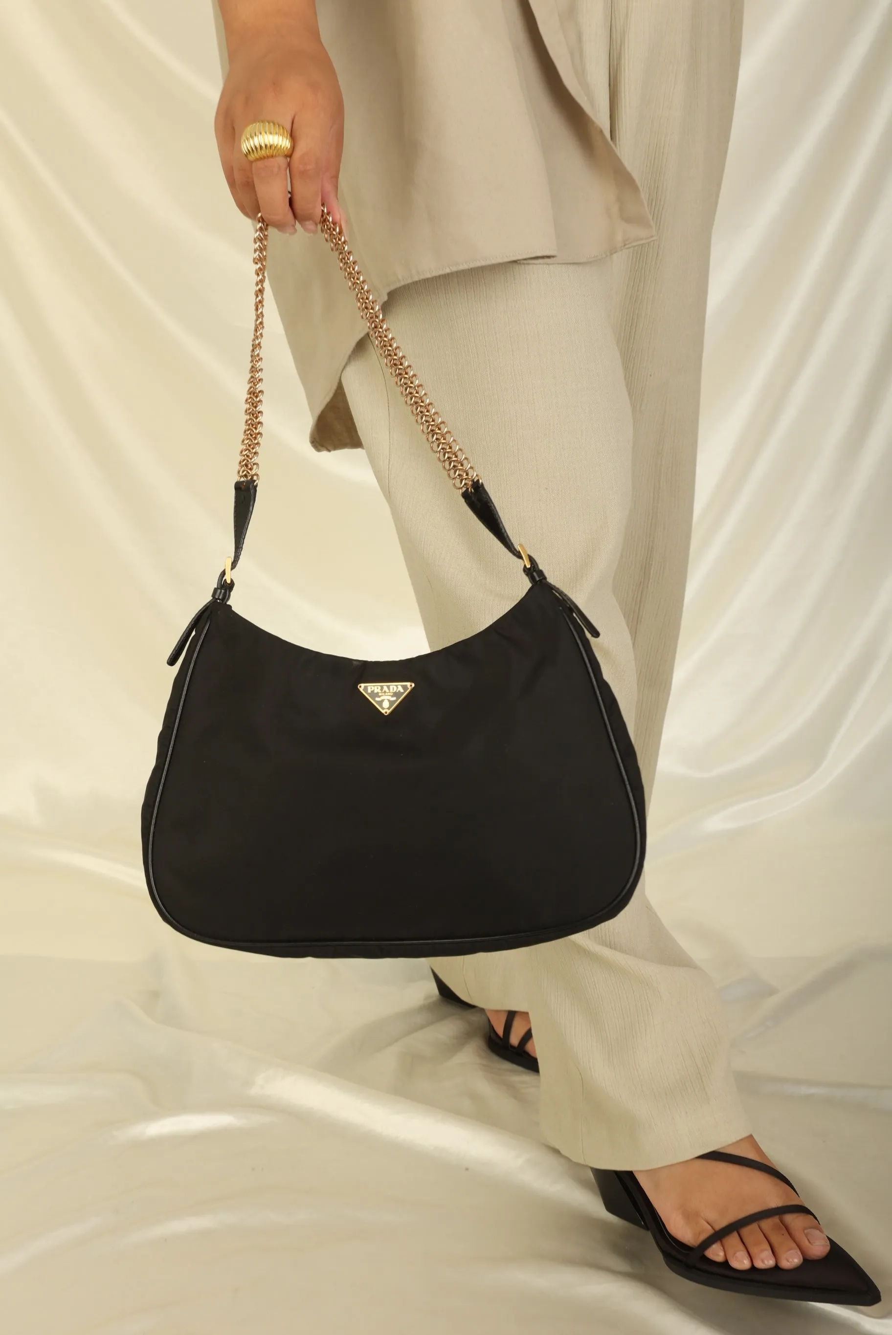Rare Prada Nylon Chain Cleo