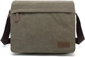 Sechunk Vintage Canvas Messenger Cross body bag Shoulder bag