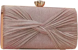 Sequin Clutch Bag Pleated Evening Bag for Women Bridal Wedding Purse Sparkly Rhinestone Handbag Crystal Shoulder Bag