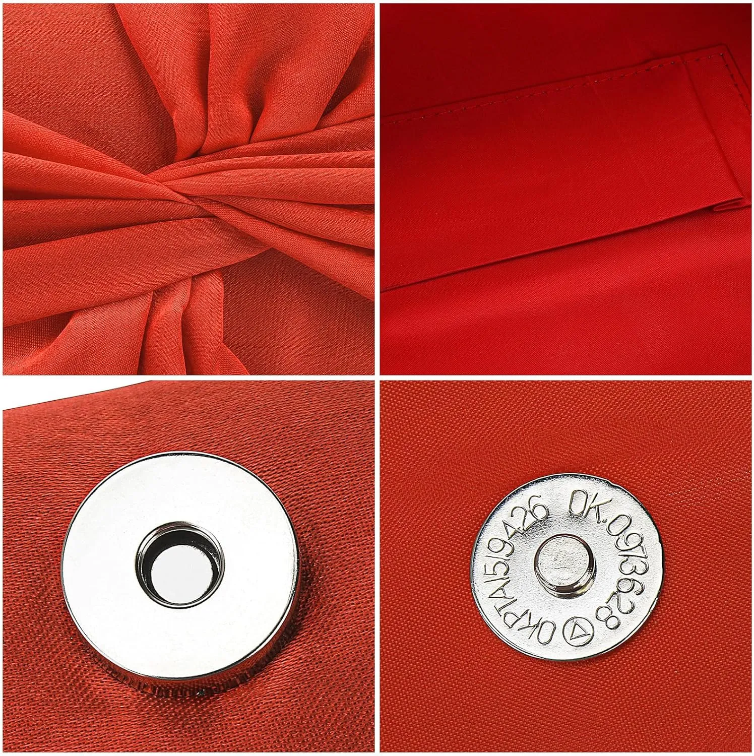Simcat Womens Clutch Bag,Pleated Satin Handbag Lady Pleated Bow Purse Evening Bag with Chain for Wedding Prom Formal Party