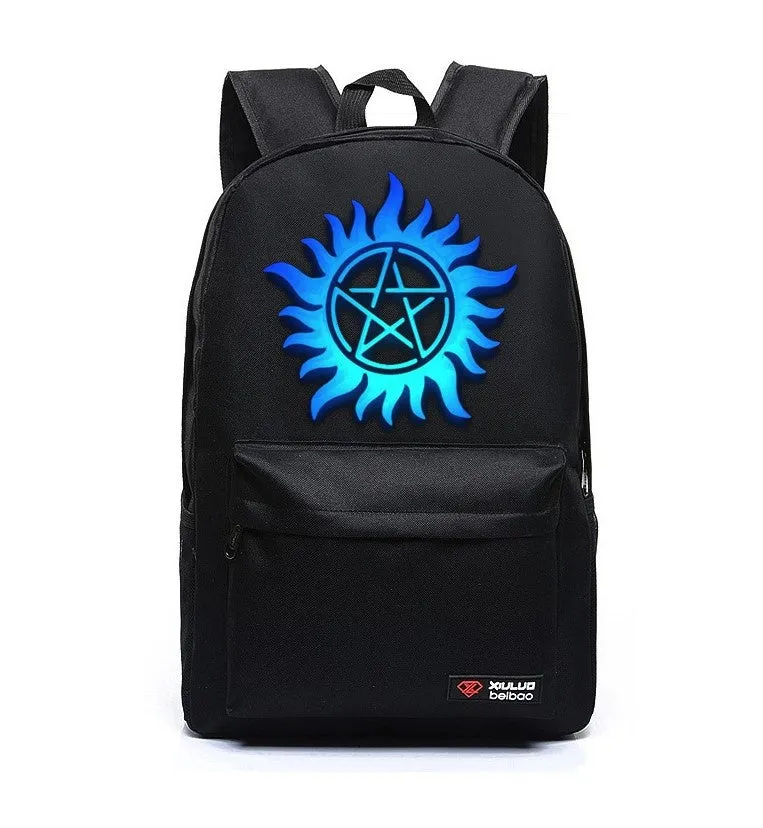 Supernatural Backpack School bag Travel Bag Canvas bag Shoulder bag Supernatural Birthday Gifts Christmas Gifts